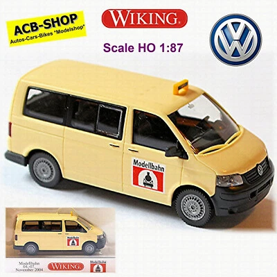 VW T5 Multivan Bus 2003-09 Taxi 2006 Modellismo Ferroviario 1:87 Wiking 149 15 - Immagine 1 di 3