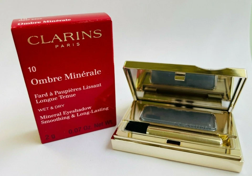 CLARINS Ombre Minerale Wet & Dry Long Lasting Mineral Eyeshadow - Slate Blue 10 - Image 1 of 1