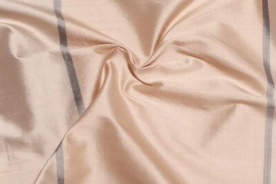 100% SILK VERTICAL STRIPES FABRIC 54"BY 12YRDS DRESS DRAPERY CURTAIN CRAFT CLOTH - Image 1 of 4