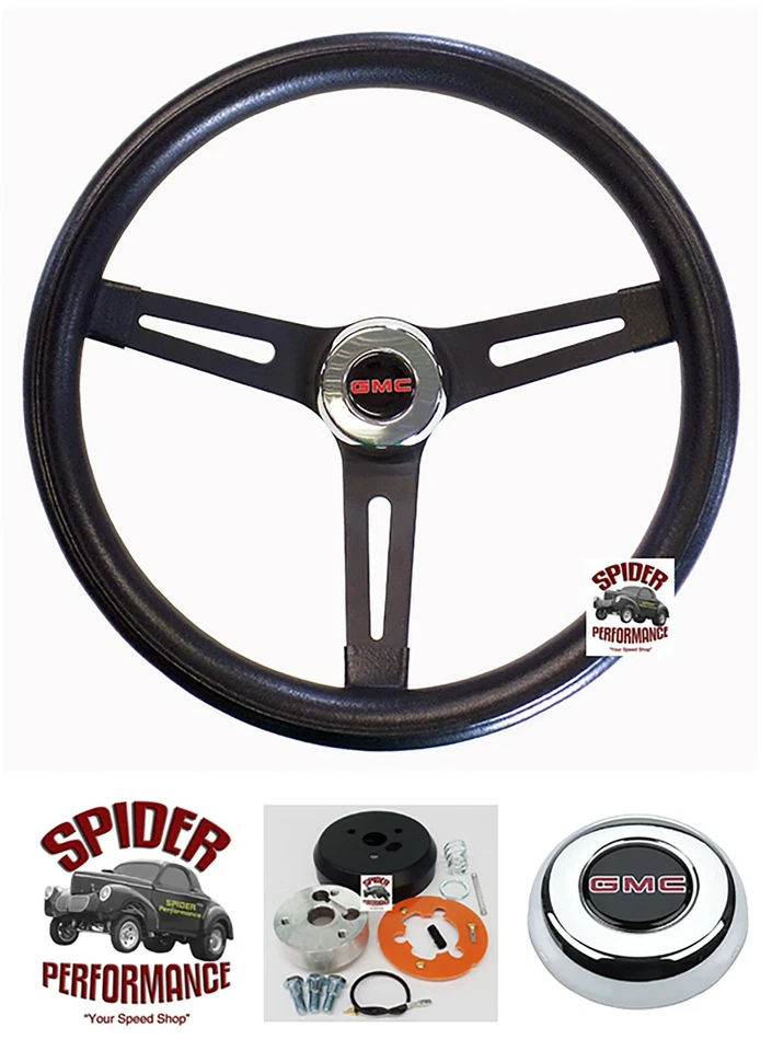 Volante camioneta Sonoma GMC S15 1982-1994 13 1/2" MUSCLE CAR NEGRO Foto 1 de 4