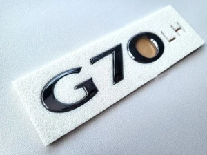Dark Chrome G70 emblem fit Genesis G70 2018 2019 2020 2021 - Picture 1 of 1