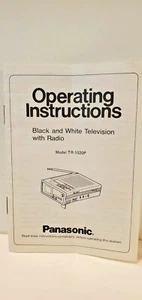 Panasonic Istruzioni per l'uso Monitor Video Bianco e Nero Modello TR-1020P - Foto 1 di 2