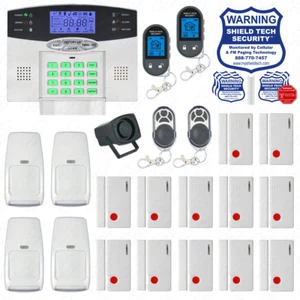 Drahtloses Heimsicherheitssystem zum Selbermachen LCD Einbrecher Haus Alarm Smart Sprachaufforderung FF - Bild 1 von 11