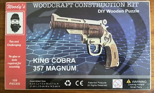 3D Puzzle Toy Wooden Gun Model Assembly Revolver Pistol Toys Teens Hobby On Sale - Picture 1 of 7