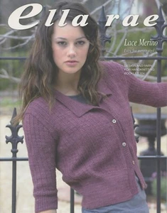 Ella Rae Knitting Pattern Booklet 104 Lace Merino - 6 Designs for Women 31.5-43" - Picture 1 of 4
