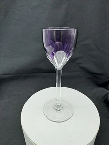 Small Baccarat France Crystal Genova Purple Color Cordial Glass, 5 1/8" - Picture 1 of 9