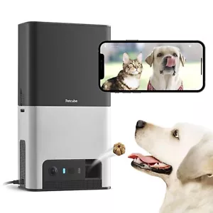 Petcube Bites 2 Wi-Fi Pet Camera with Treat Dispenser & Alexa Built-in, for D... - Picture 1 of 9