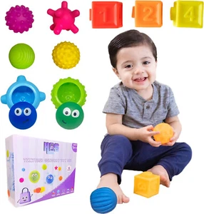 Montessori Toys Textured Sensory Toy Set 12 Pieces Learning Resources Ages 3+ - Picture 1 of 8