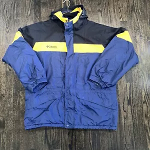 Vintage Columbia Sportswear Jacke blau und gelb Herren XL 90er Winter Schnee - Bild 1 von 10