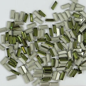4501 7x3 K : 11 strass Swarovski baguette fond conique 4501 7X3mm KHAKI - Picture 1 of 3