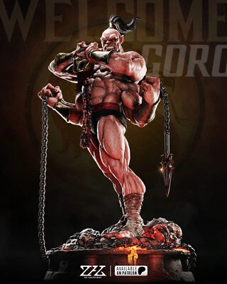 Goro 3D Printed Figure, Mortal Kombat Four-Armed Champion, Unpainted - Image 1 of 4