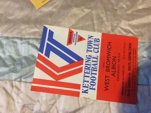1976 KETTERING TOWN V WBA WEST BROM 11 - Picture 1 of 1