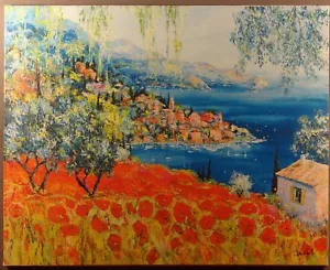GICLEE ON CANVAS "POPPIES DREAM" BY DUAIV ARTIST PROOF AP 16/25 ARTIST SIGNED - Picture 1 of 12