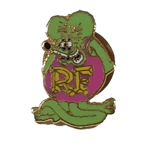 Rat Fink Enamel hat Lapel Post Pin 3/4" tall - Picture 1 of 4
