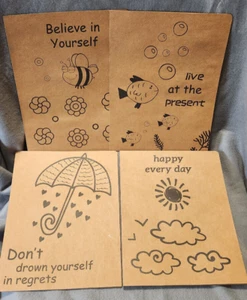 8- 2 Pocket Folders with Inspirational Sayings - Picture 1 of 2