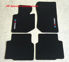 Autoteppiche Fußmatten für BMW E36 3er 3farbig Power schwarz Velours 4teilig
