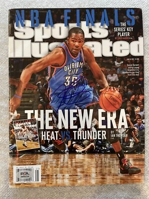 Kevin Durant Signed Sports Illustrated Magazine PSA/DNA Autographed Thunder - Image 1 of 3