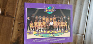 2007 LOS ANGELES SPARKS WNBA TEAM PHOTO MICHAEL COOPER THOMAS JOHNSON BROWN SGA