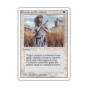 WOTC MtG Unlimited Swords to Plowshares (U) VG - Picture 1 of 1