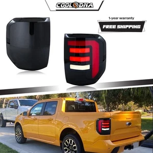 Smoked LED Tail Lights For 2022-2024 Ford Maverick XLT XL Sequential turn signal - Picture 1 of 24