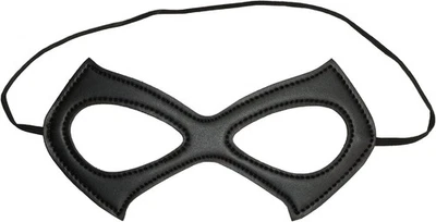 Black Leather Half Cat Eye Mask Masquerade Cosplay Halloween Party Costume...  - Image 1 of 4