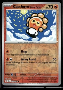 Castform Sunny Form - 020/191 Pokemon SV08: Surging Sparks Reverse Holo - Picture 1 of 2