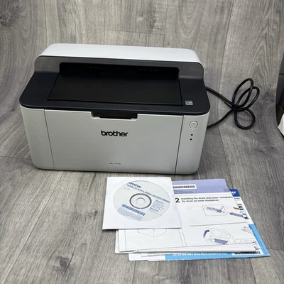 Brother HL-1112 Monochrome Laser Printer Black & White with Toner Tested Working - Image 1 of 4