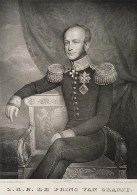 Nach HULST (*1790), Portrait des Wilhelm II. von Oranien, Lith. Romantik - Bild 1 von 4
