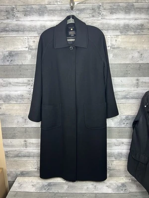 Pendleton Womens Luxury Wool Cashmere Long Reefer Coat Size 10 Black - Image 1 of 4