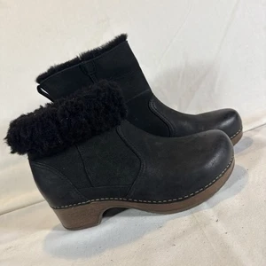 Botas Dansko Bettie Mujer 36 EE. UU. 5,5-6 Cuero Nobuck Negro Piel de Oveja - Imagen 1 de 8