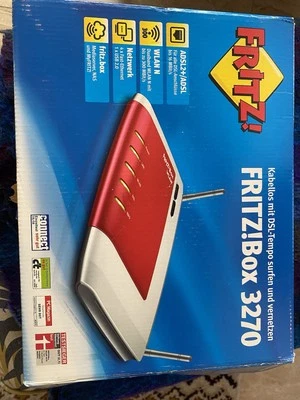 AVM Fritz!Box 3270 v3 (20002425) | WLAN-Router | Rot - Bild 1 von 3