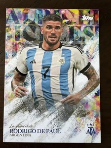 2023 Topps Campeones del Mundo Argentina La Albiceleste Rodrigo de Paul - Imagen 1 de 2