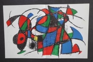 Joan Miro Original Steinlithographie III (3) Mourlot 1975 limitierte Auflage. Selten - Bild 1 von 3