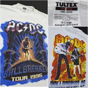 T-shirt maglietta vintage AC/DC Ballbreaker 1996 tour anni 90 band rock taglia XL leggi - Foto 1 di 13