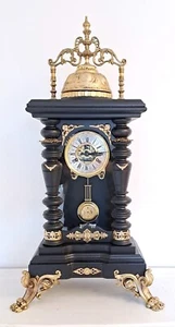 Große Tischuhr Kaminuhr große Glocke Pendeluhr Regulator Clock Uhr Eigenkreation - Bild 1 von 17