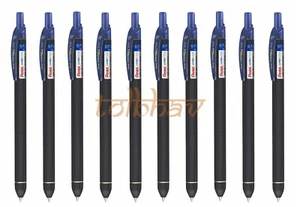 Pentel EnerGel BL 437R Click Roller Gel Pen - Blue Ink 0.7mm Point - Pack of 10 - Picture 1 of 9