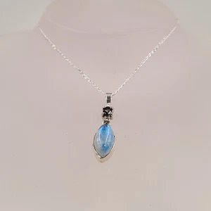 Tourmaline Moonstone Necklace, Semi Precious, Handmade Gemstone Jewellery - Picture 1 of 4