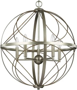 Progress Lighting Brandywine 5-Light Silver Ridge Pendant P500287-134 - Picture 1 of 2
