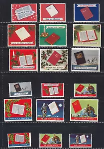 American Bible Society Stamps & Christmas Seals 1958-1960 - Item #8084 - Picture 1 of 2