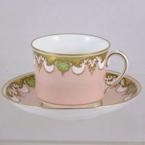 Aynsley Bone China Tea Cup & Saucer. pink / gilding - Bild 1 von 5