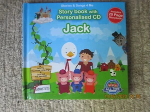 STORY BOOK WITH PERSONALISED CD  JACK new - Picture 1 of 1