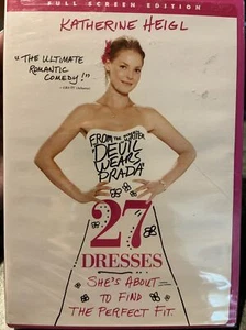 27 Dresses (DVD, Full Screen Edition) Katherine Heigl New & Sealed - Imagen 1 de 2