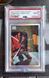 2023 Topps Chrome - STAR WARS GALAXY #22 - CARBONITE CHMBR DUEL (Ref.) - PSA 10 - Picture 1 of 2