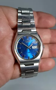 1972 Seiko Lord Matic Special Men's Automatic Day Date Blue Dial 36mm 5216-7040 - Picture 1 of 12