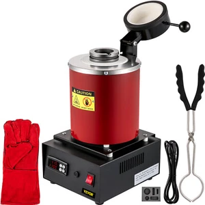 3Kg Horno de Fusión Eléctrico 1750W Control Digital PID +Accesorios Oro Plata - Imagen 1 de 12
