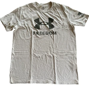 Herren Under Armour T-Shirt Kurzarm Freedom Desert Tan Extra Large XL EUC - Bild 1 von 7