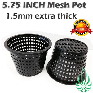 20x 5.75" HYDROPONICS PLANTS GROW NET CUP MESH POTS BASKET POT AEROPONICS CUP - Picture 1 of 2