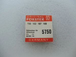 Zifferblattschraube für Förster FB 150, 152, 189, 197, dial screw, part 5750 - Picture 1 of 2
