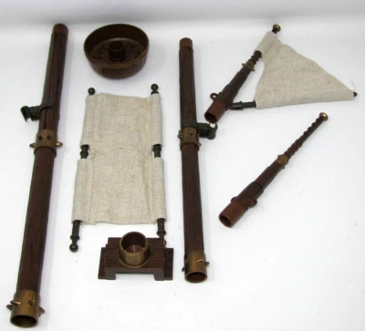 Mega Bloks Dragons Krystal Wars Man O War Replacement Parts 9895 Mast Sails - Image 1 of 4