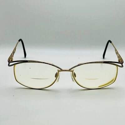 Marco De Colección Cazal 112 Anteojos Col 794 55-17-135 Borde Completo Titanio Dorado Francia Foto 1 de 4